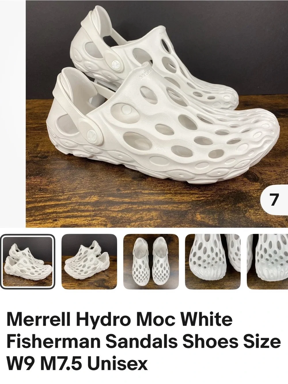 Merrell Hydro Moc Slip-On Fisherman Sandals - White
